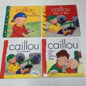 Caillou Paperback Set of 4 Books